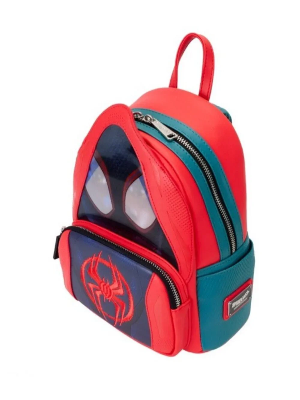 Loungefly Spiderverse Miles Morales Hoody Cosplay Mini Backpack Lenticular NWT
